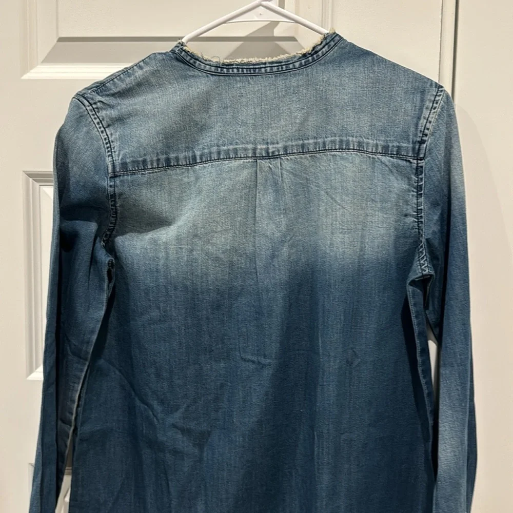 NWT Sandrine Rose x Free People Denim Button Up Top Size Small